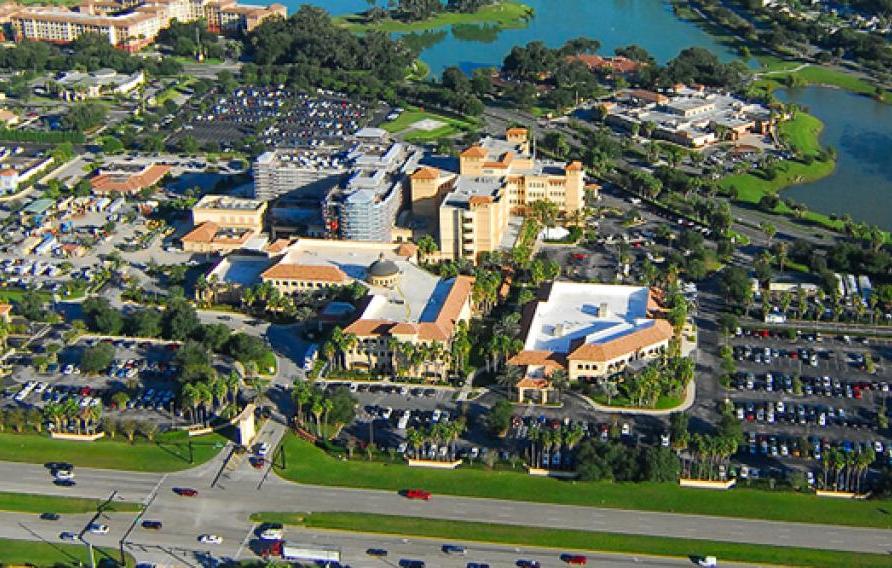 The Villages retirement community aerial view